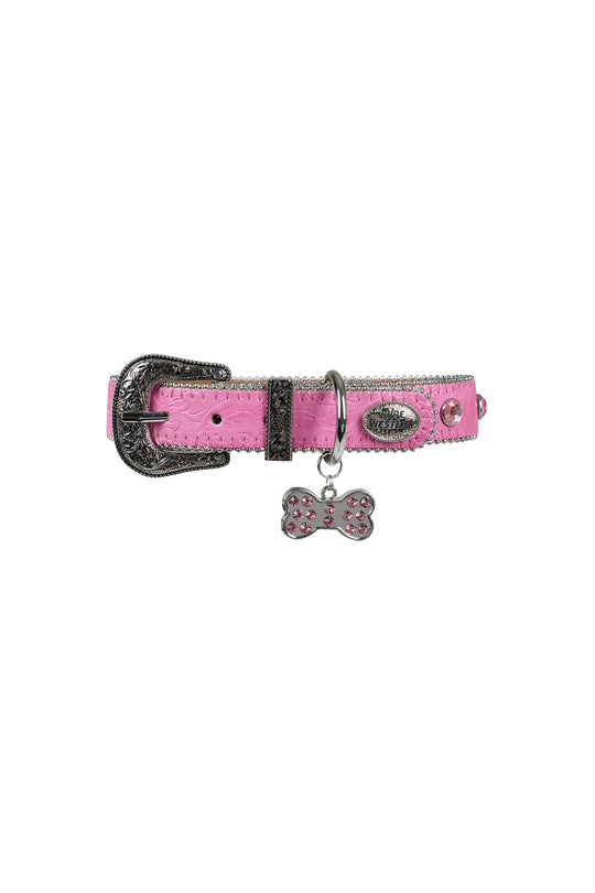 Pure Western - Tilly Pink Dog Collar