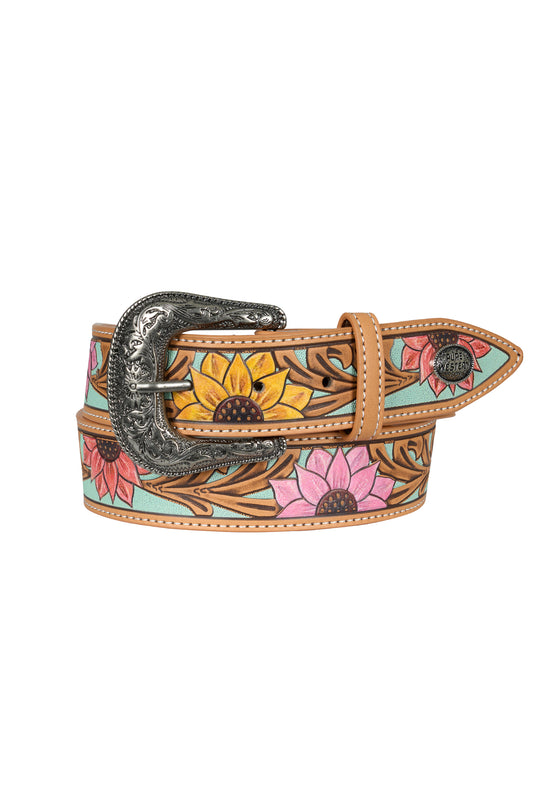 Pure Western - Floral Tooled Carleen Beltj