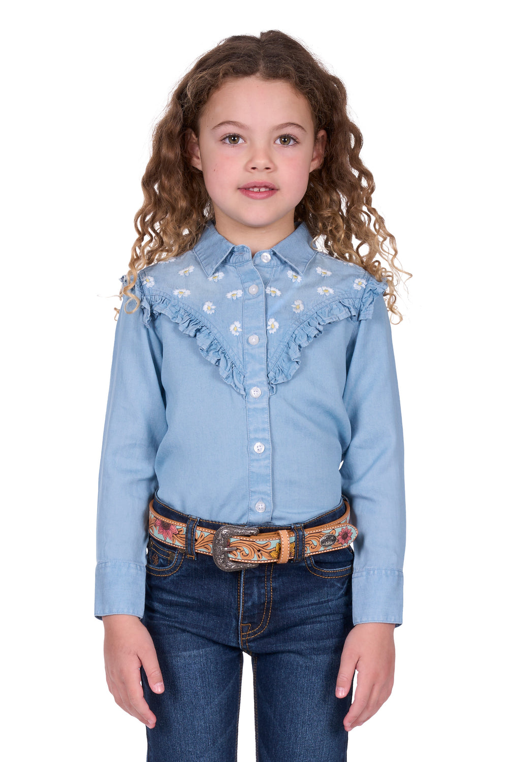 Pure Western - Girls Pheobe Arena Shirt