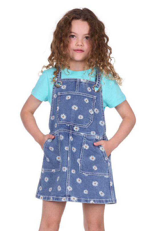 Pure Western - Girls Addison Pinafore Overalls