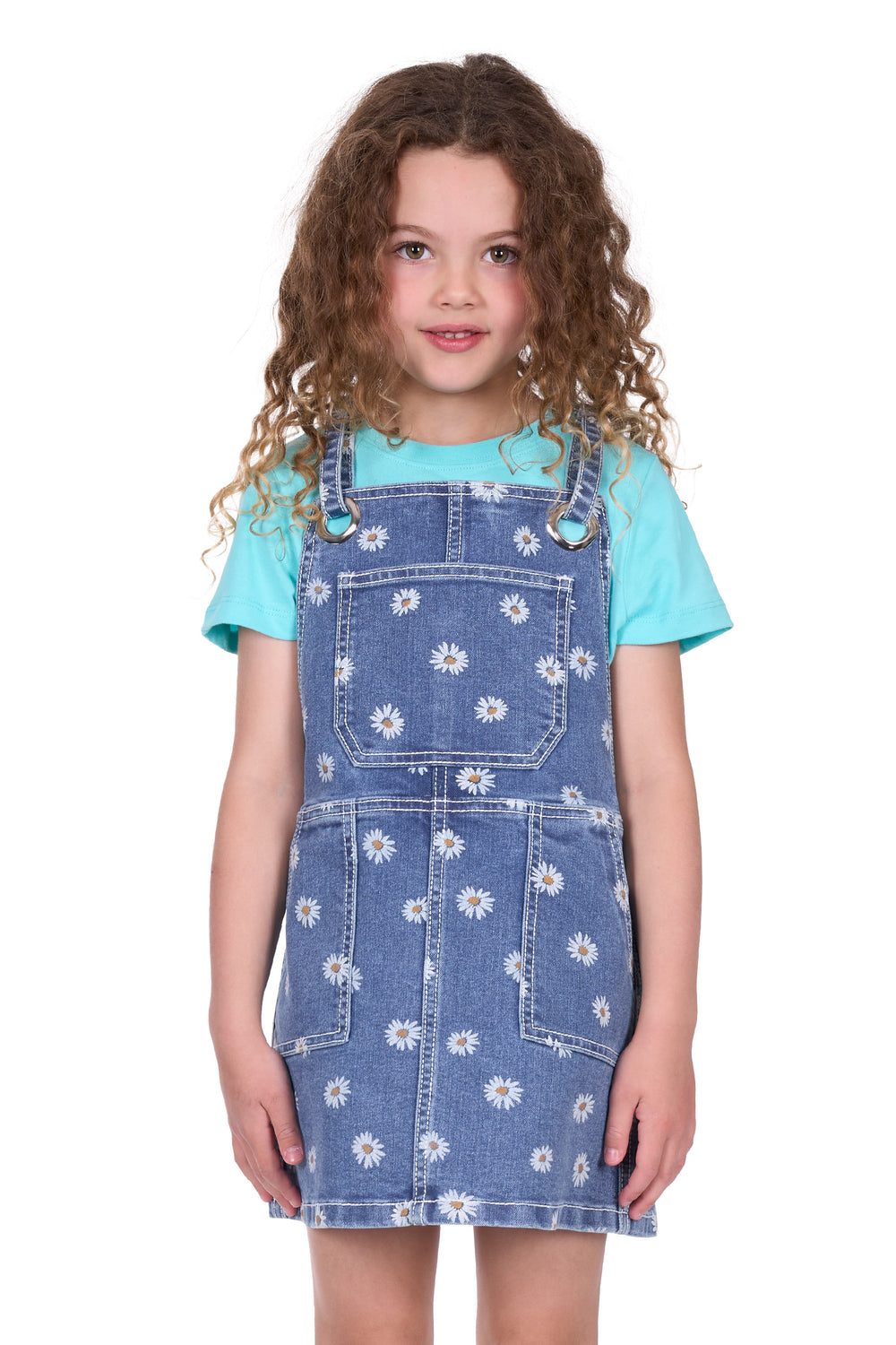 Pure Western - Girls Addison Pinafore Overalls