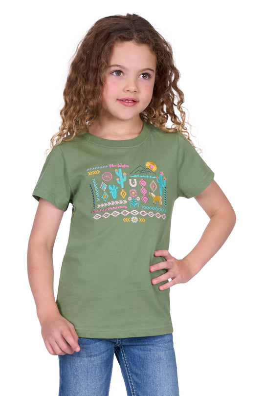 Pure Western - Girls Candice Moss Tee
