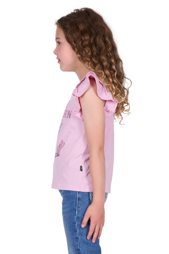 Pure Western - Girls Pink Pietta Tee