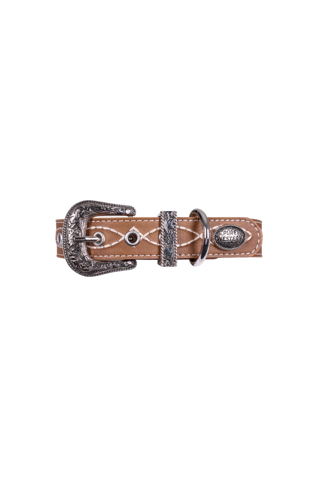 Pure Western - Carey Tan Dog Collar