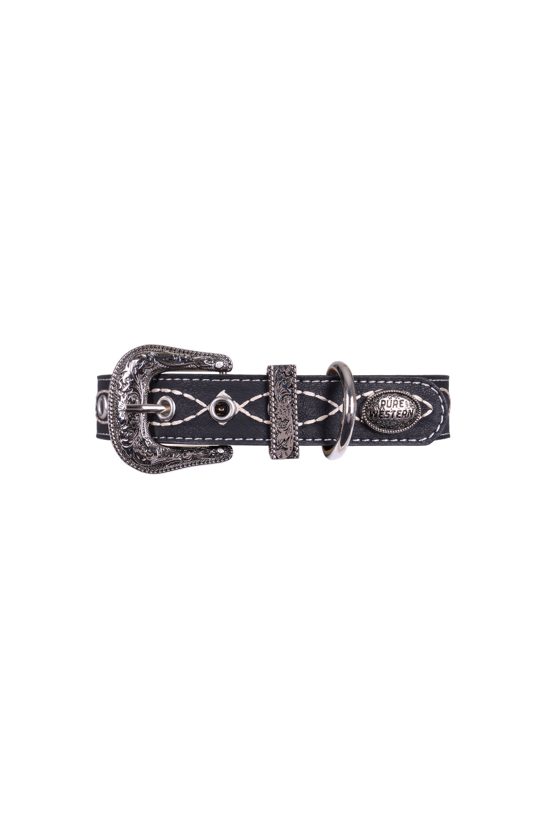 Pure Western - Carey Black Dog Collar