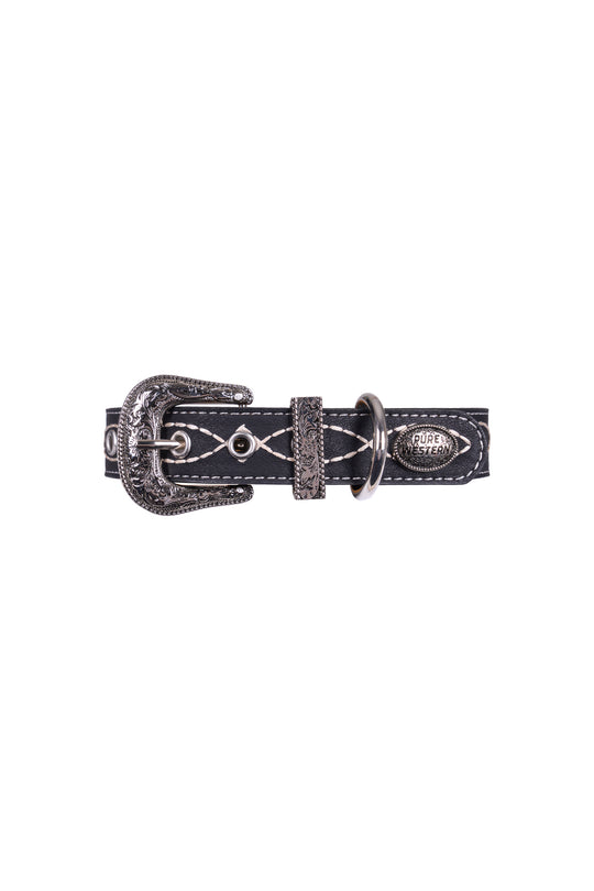 Pure Western - Carey Black Dog Collar