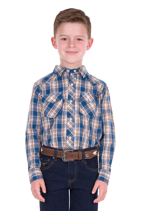 Pure Western - Boys Todd Check Arena Shirt