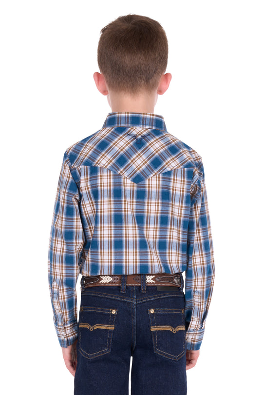 Pure Western - Boys Todd Check Arena Shirt
