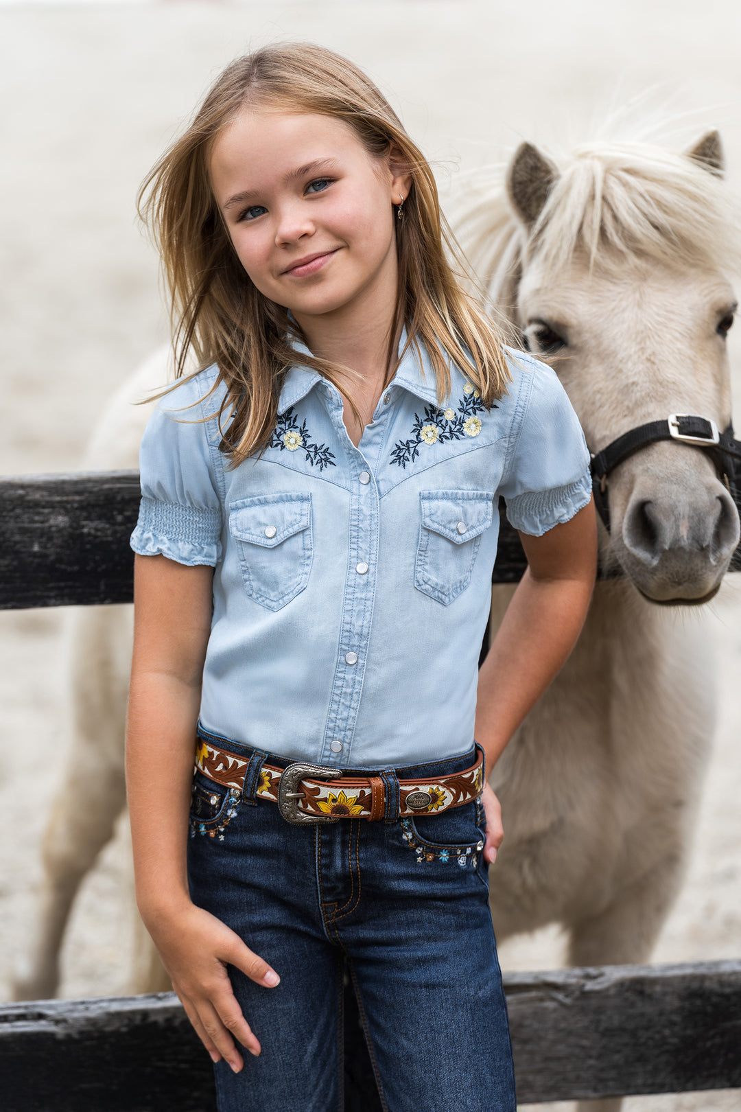 Pure Western - Girls Martha SS Shirt