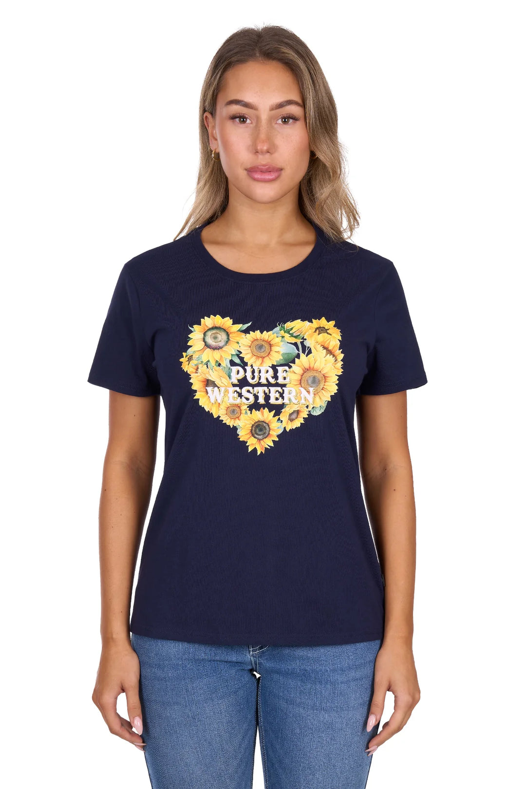 Pure Western - Women's Marissa Navy Tee