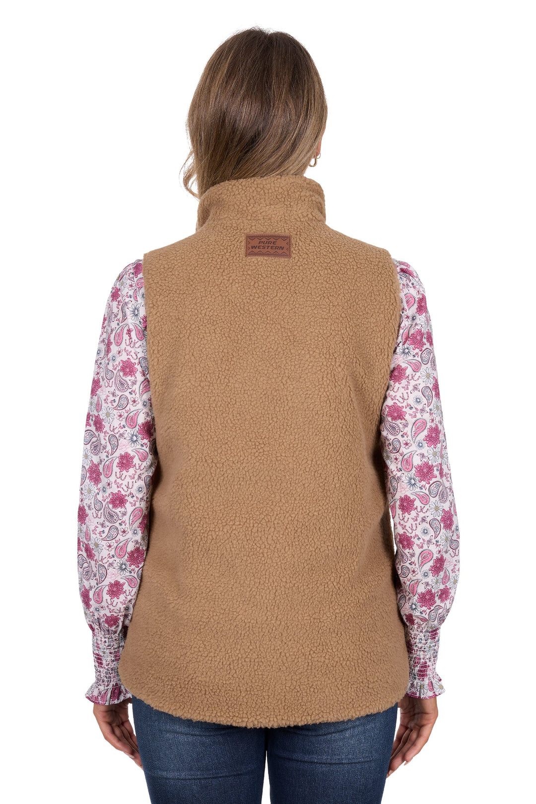 Pure Western - Women's Sherri Reversible Vest Tan