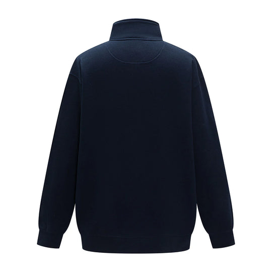 Pilbara - Men's Zipped Closed Front Fleece Pullover French Navy