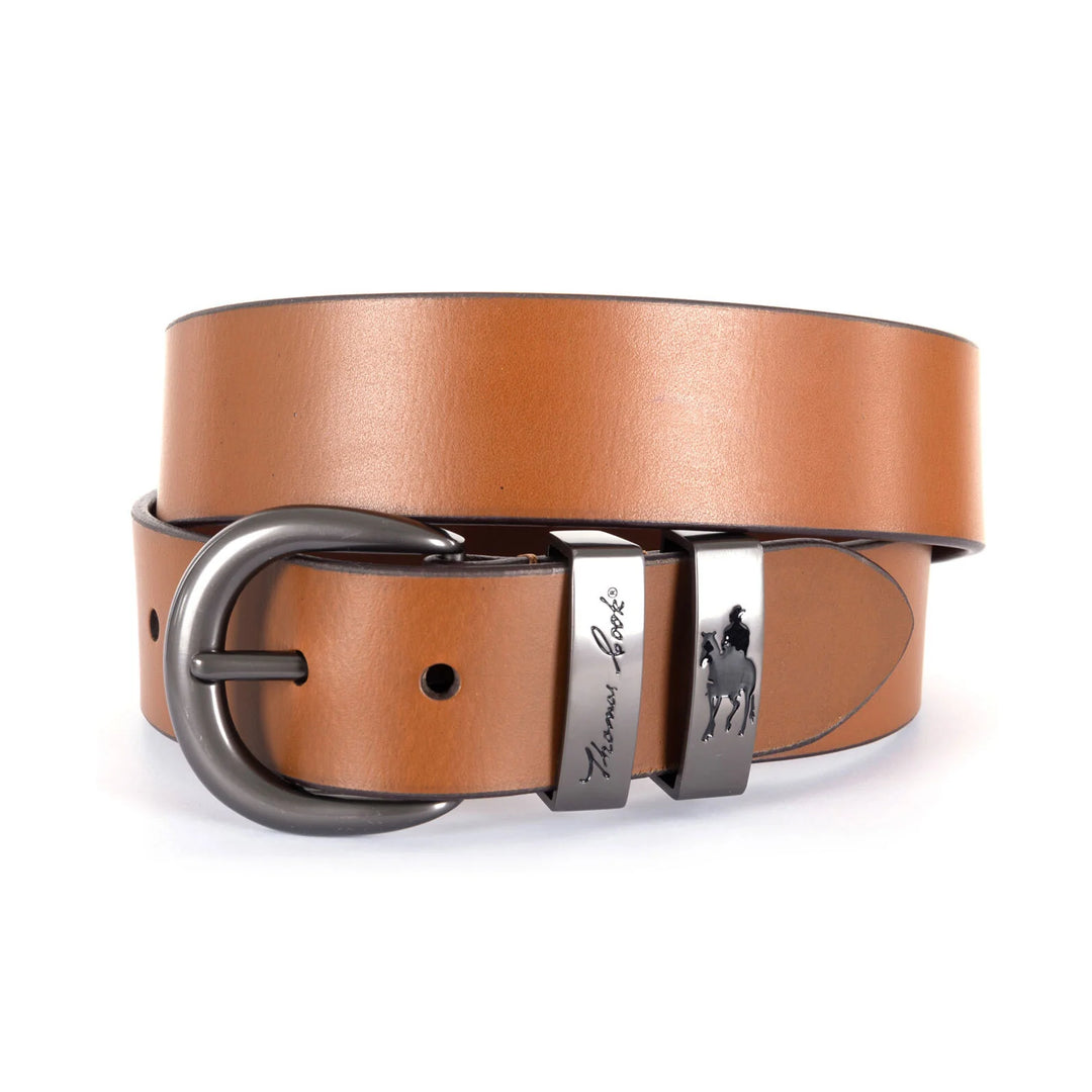 Thomas Cook - Tan Gunmetal Twin Keeper Belt