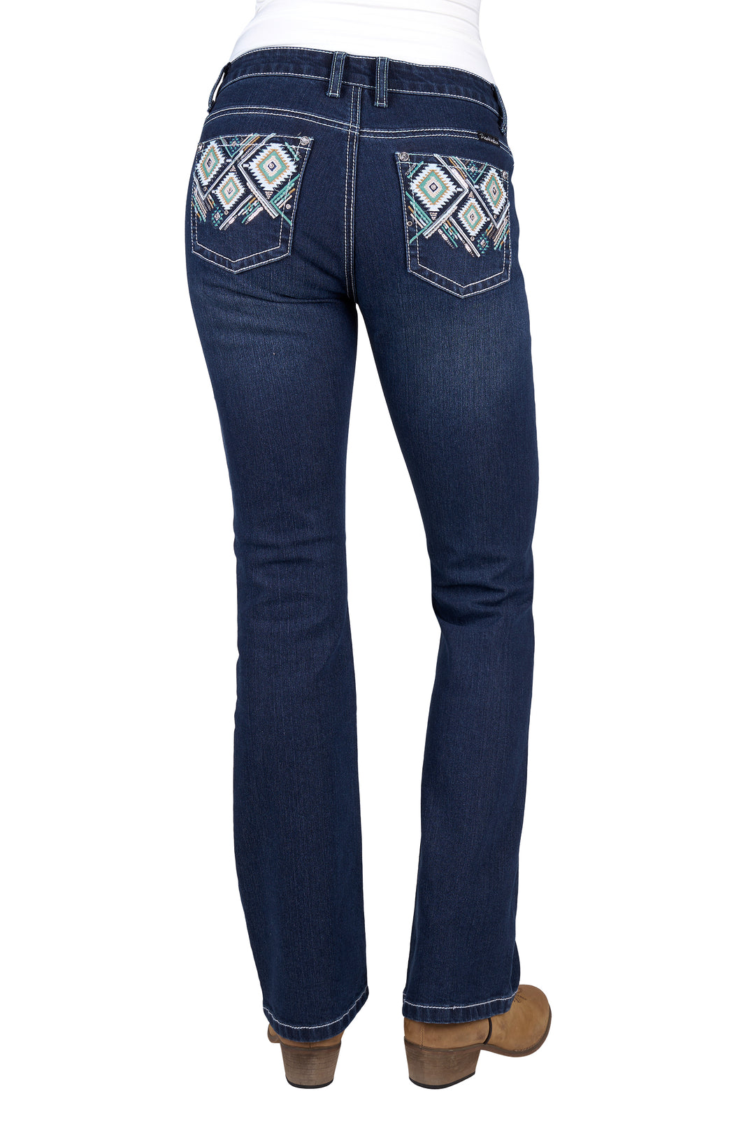 Pure Western Womens Meg Boot Cut Jeans - Main Image