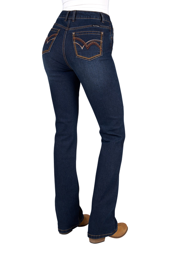 Pure Western - Womens Sam High Rise Boot Cut Jeans