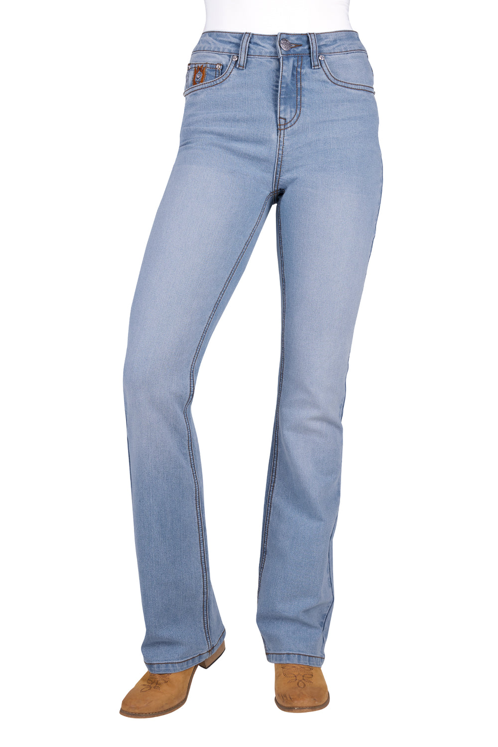 Pure Western - Womens Liz High Rise Boot Cut Jeans