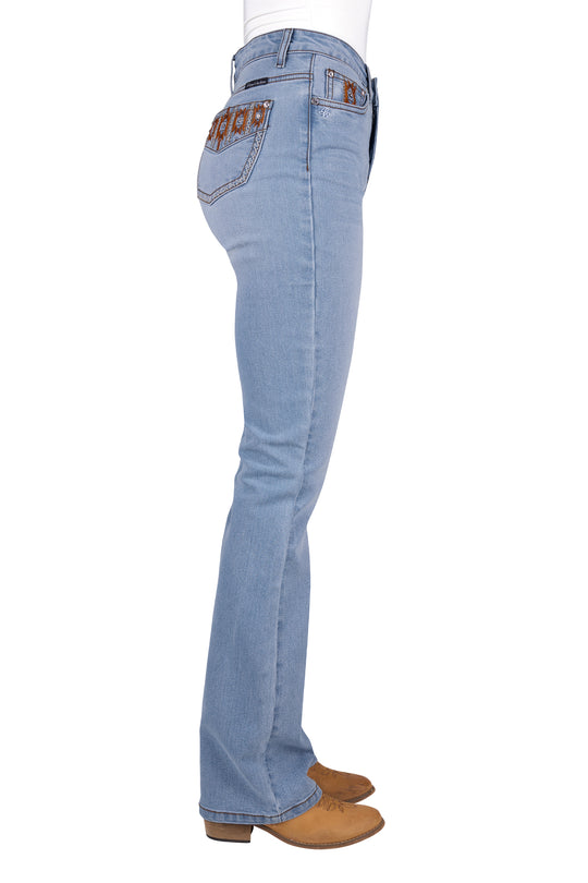 Pure Western - Womens Liz High Rise Boot Cut Jeans