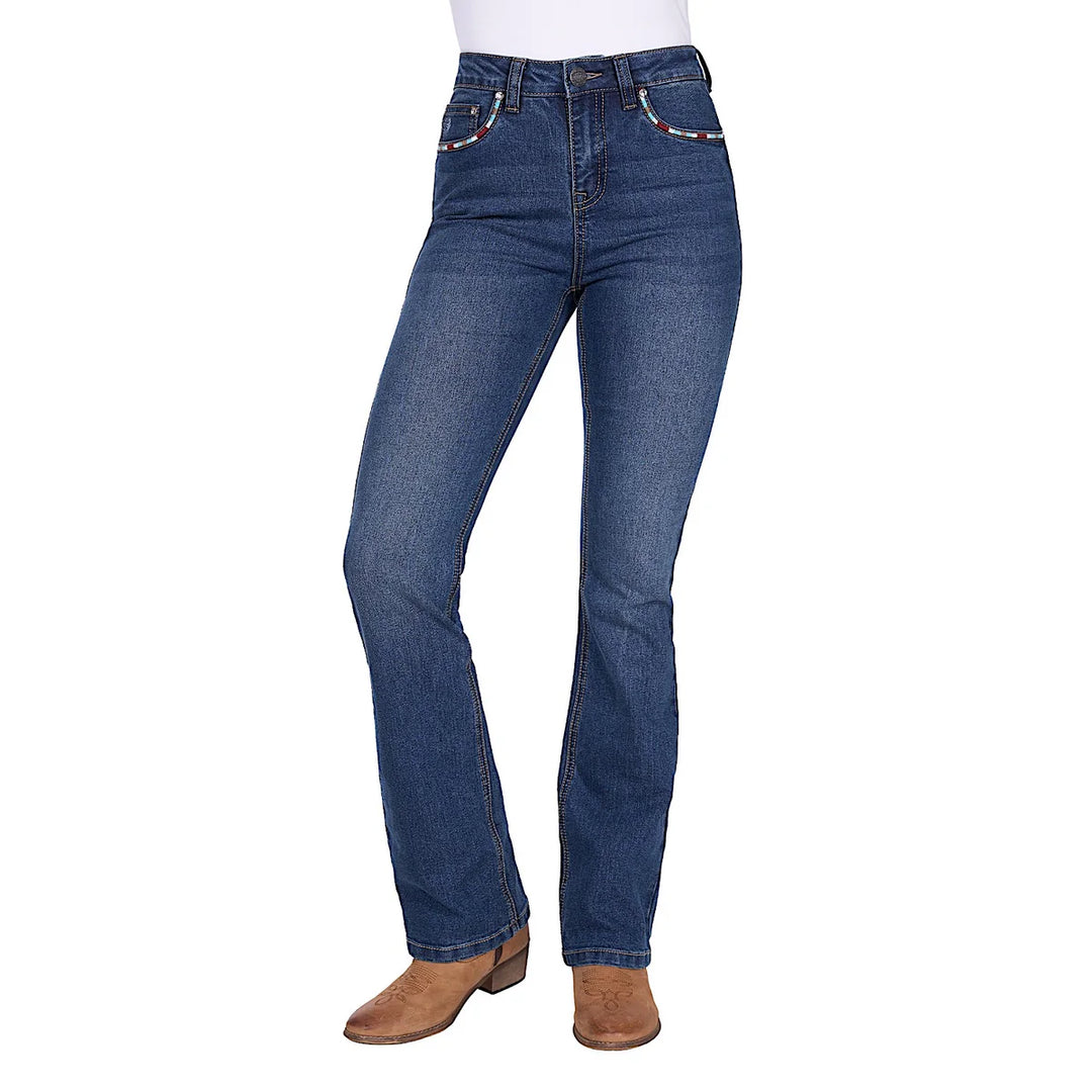 Pure Western - Women's Mary Hi Rise Boot Cut Jean