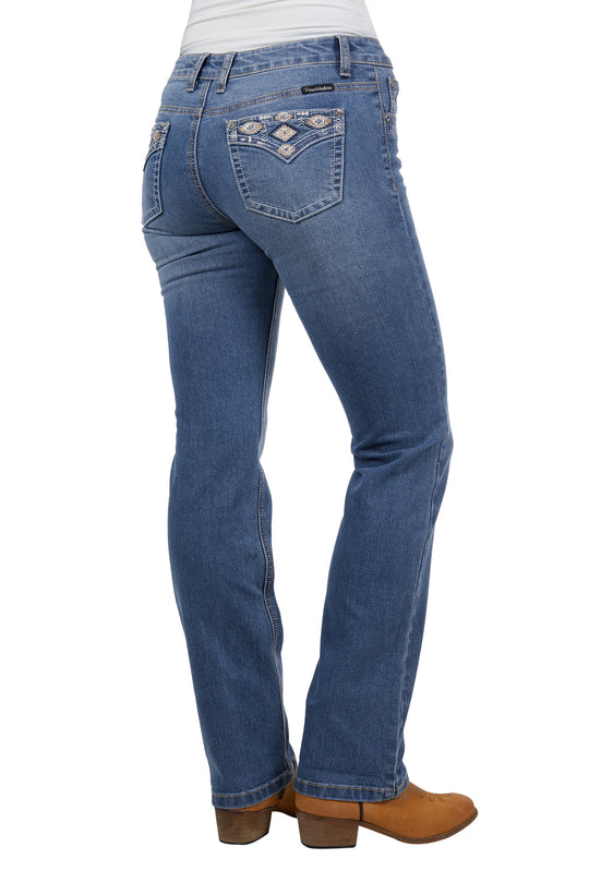 Pure Western - Womens Gia High Rise Boot Cut Jeans