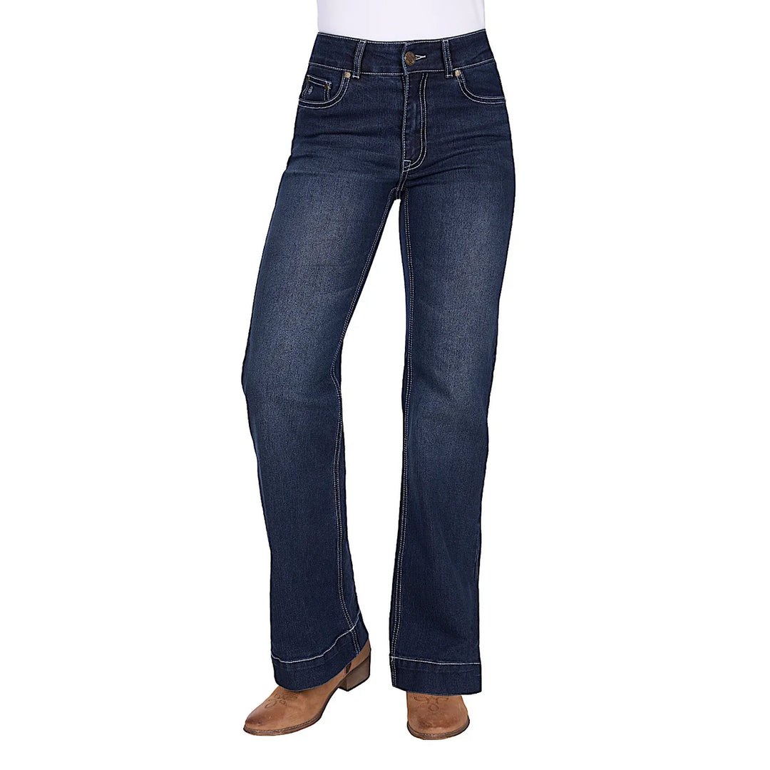 Pure Western - Women's Romy Mid Rise Trouser Jean Midnight
