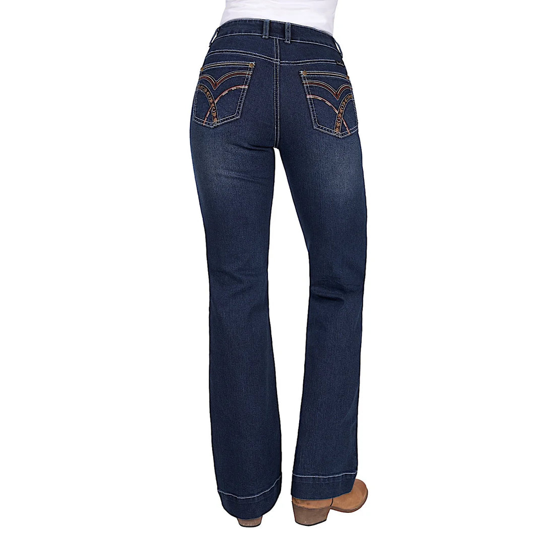 Pure Western - Women's Romy Mid Rise Trouser Jean Midnight