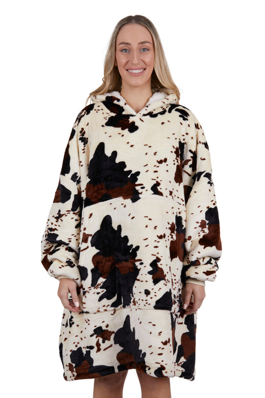 Thomas Cook - Cow Print Snuggle Hoodie