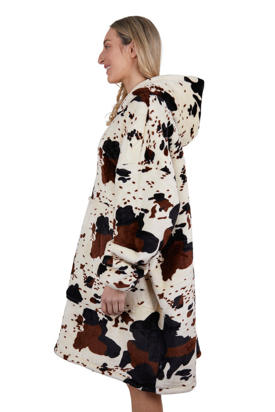 Thomas Cook - Cow Print Snuggle Hoodie