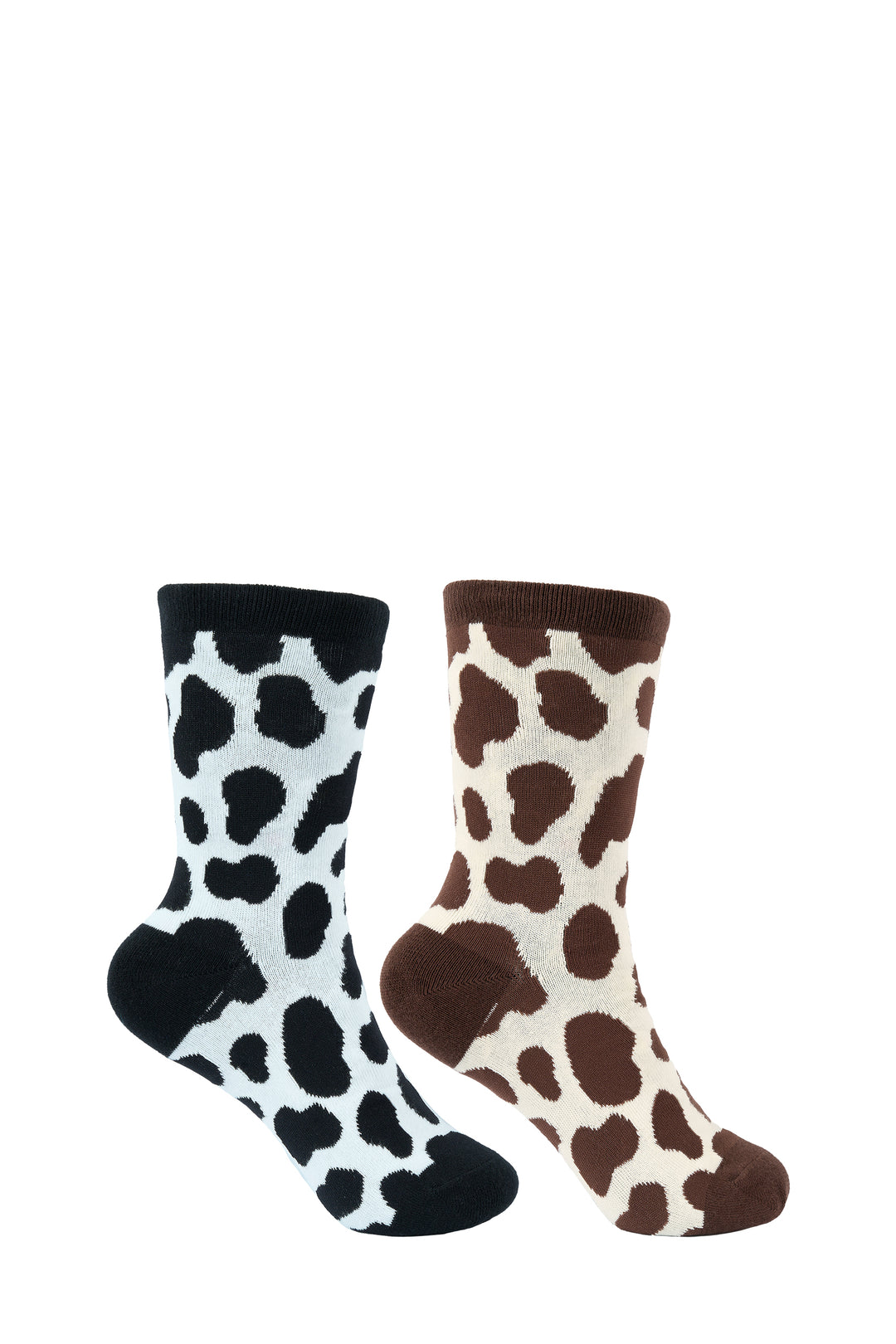 Pure Western - Cowhide Adult Crew Socks Twin Pack