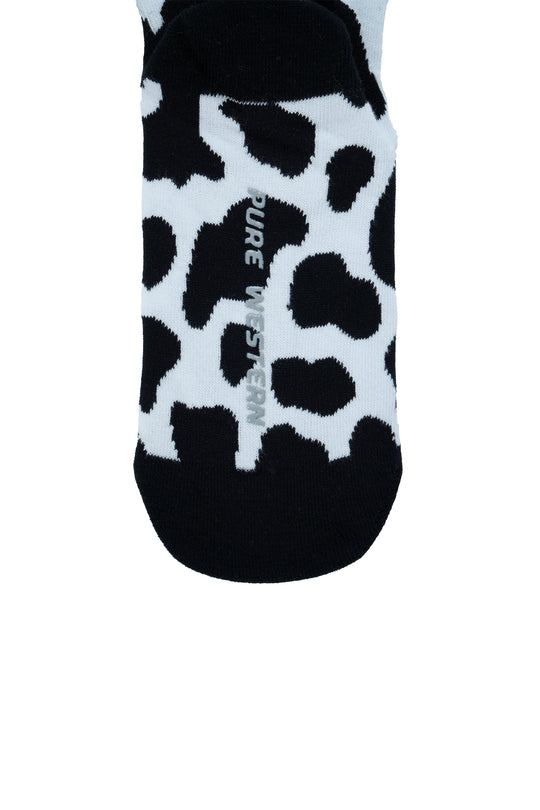 Pure Western - Cowhide Adult Crew Socks Twin Pack