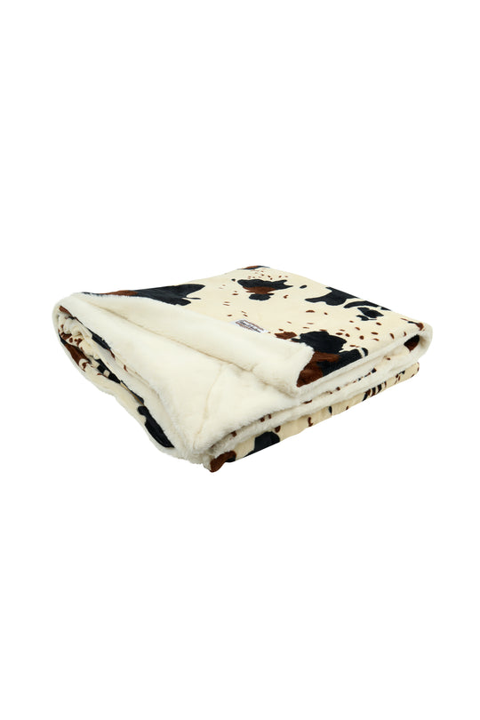 Pure Western - Cowhide Snuggle Blanket