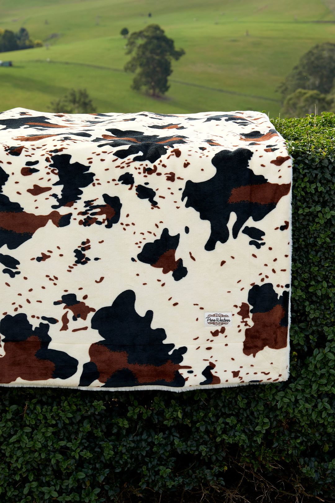 Pure Western - Cowhide Snuggle Blanket