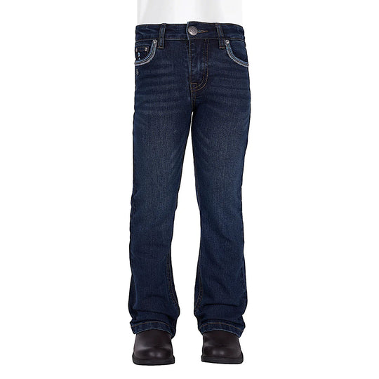 Pure Western - Girls Pat Boot Cut Jean Evening Sky
