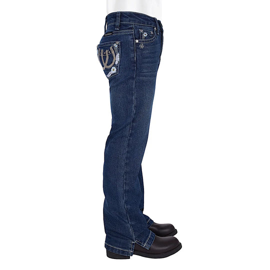 Pure Western - Girls Louisa Straight Leg Jean Indigo