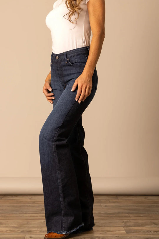 Kimes Ranch - Olivia Dark Wash Wide Leg Jean