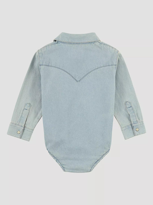Wrangler - Baby Long Sleeve BodySuit Faded Blue