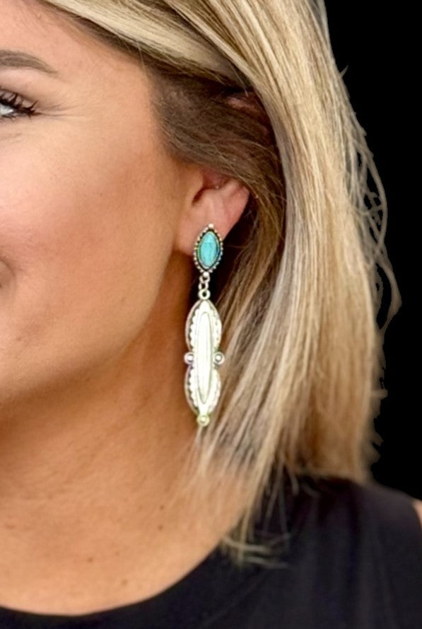 West & Co - Turquoise Trish Earrings