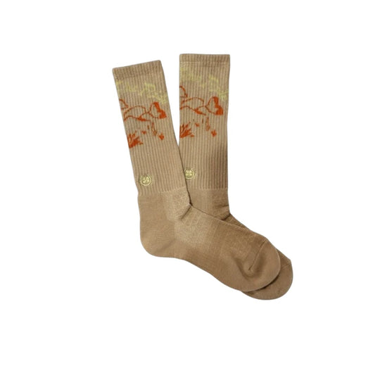 Lucky Chuck - Enjoy The Ride Tan Performance Socks