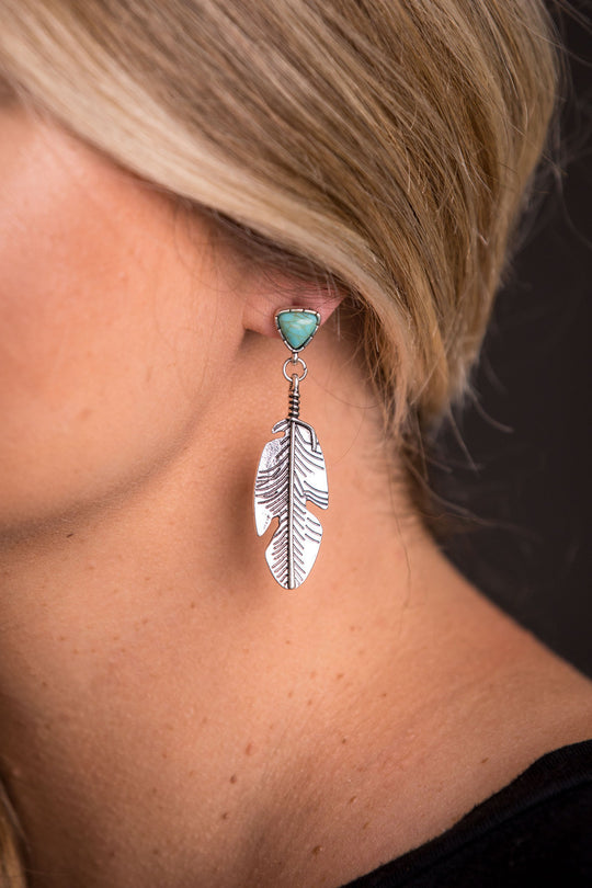 West & Co - Maribelle Feather Earrings