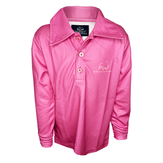 BBWS - Kids Pink NT Map Fishing Shirt