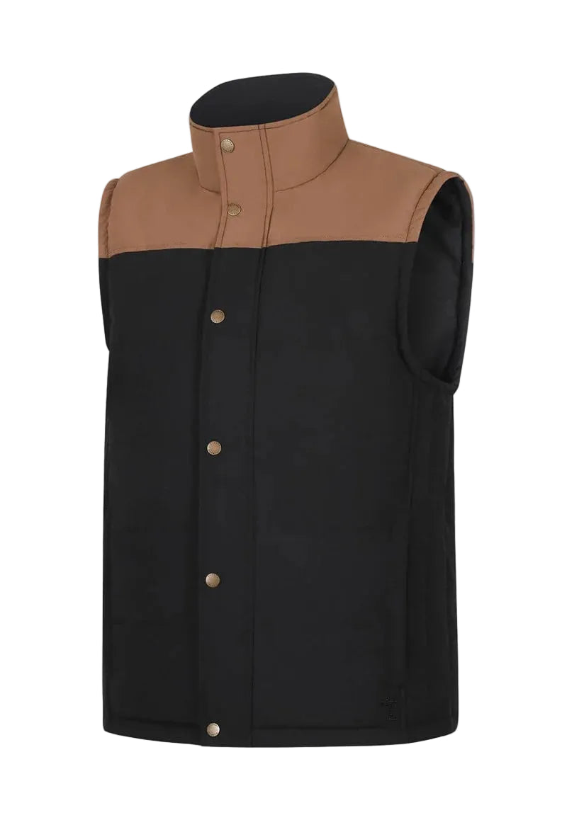 Ritemate - Pilbara Mens Two Tone Black Vest