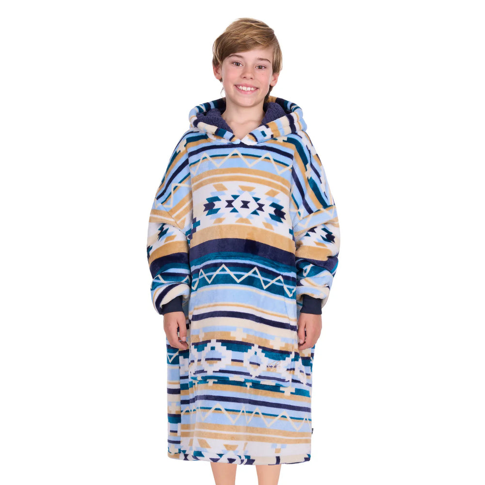 Pure Western - Childrens Aztec Snuggle Hoodie