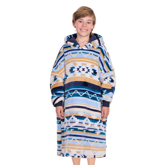 Pure Western - Childrens Aztec Snuggle Hoodie