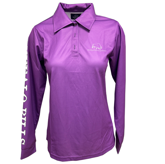 BBWS - Womens Purple NT Map Fishing Shirt