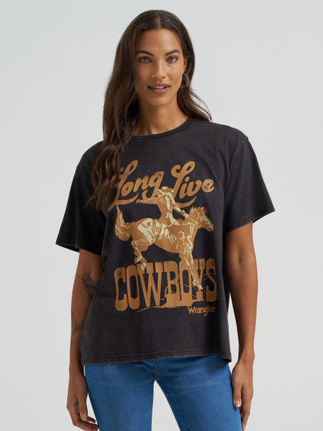 Wrangler - Womens Black Beauty Long Live Tee