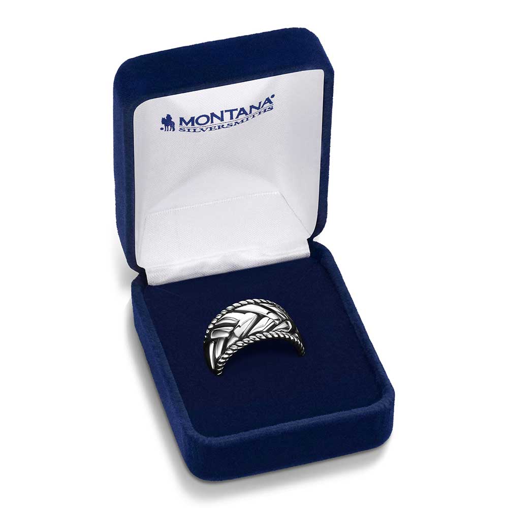 Montana Silversmith - Midnight Weave Ring OSFM