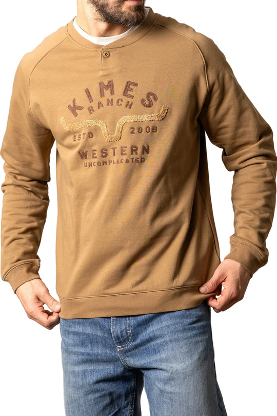 Kimes Ranch - Men's Reeves Crewneck WW Brown