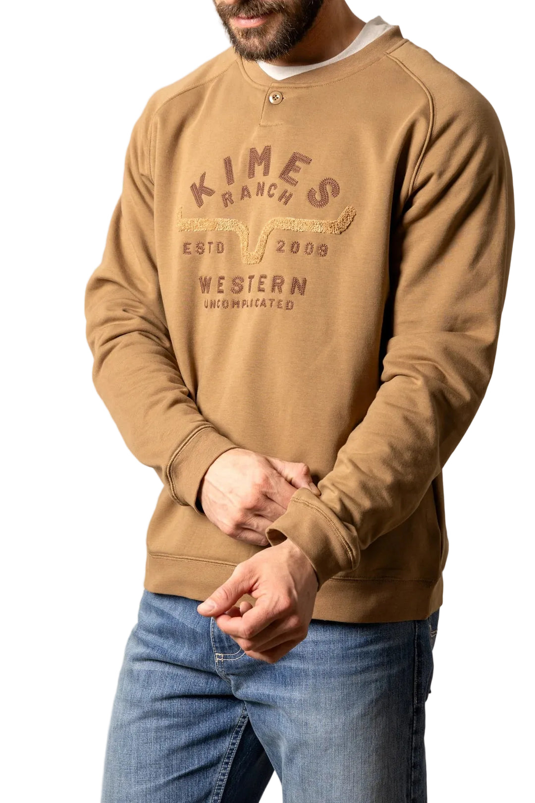 Kimes Ranch - Men's Reeves Crewneck WW Brown