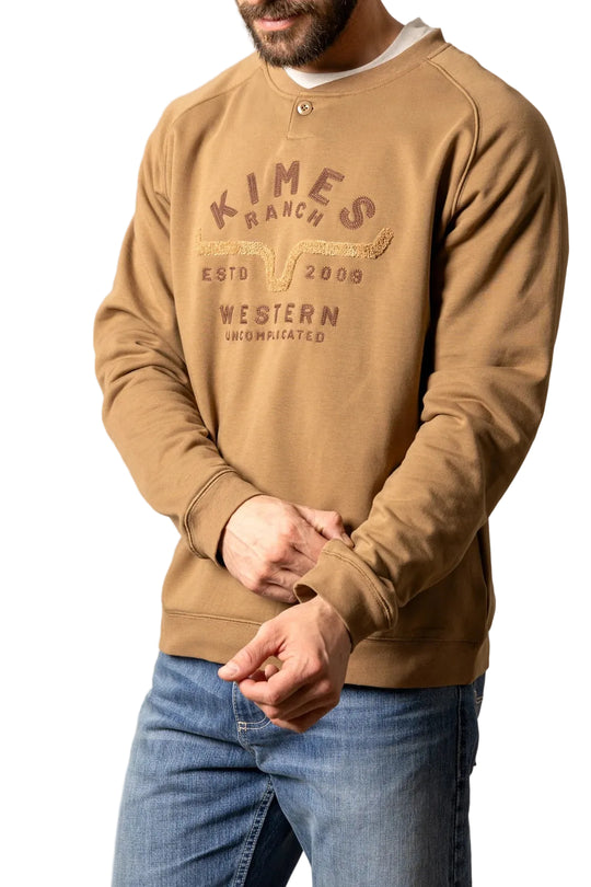 Kimes Ranch - Men's Reeves Crewneck WW Brown