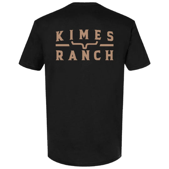 Kimes Ranch - Mens Back Branded Black Tee