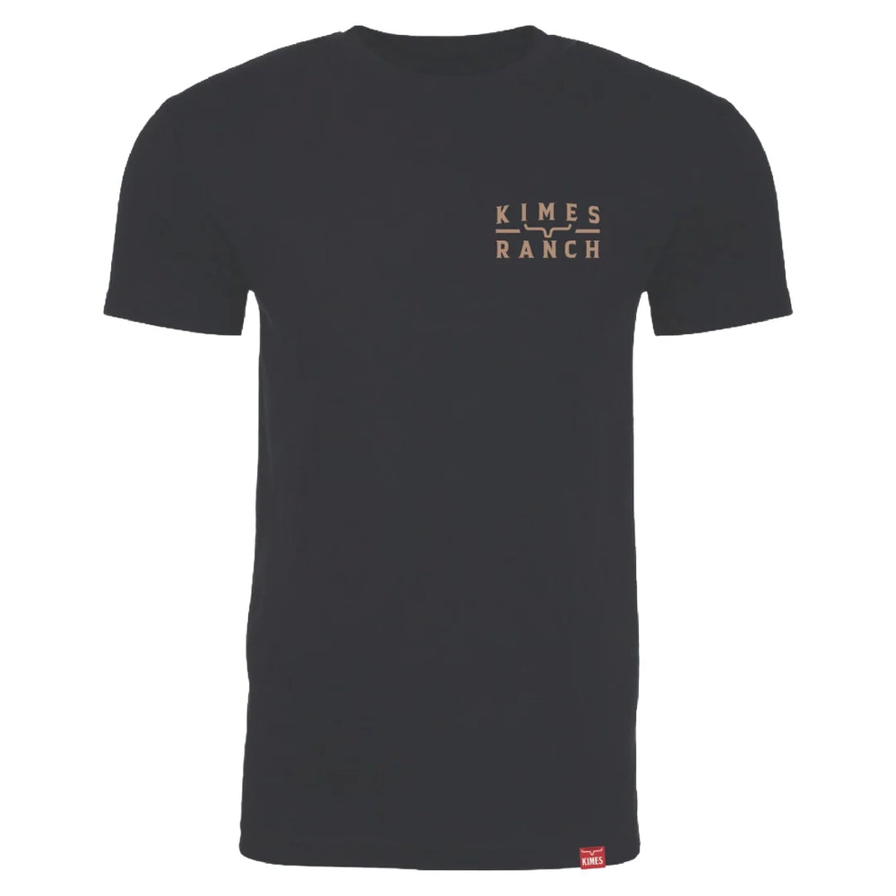 Kimes Ranch - Mens Back Branded Black Tee